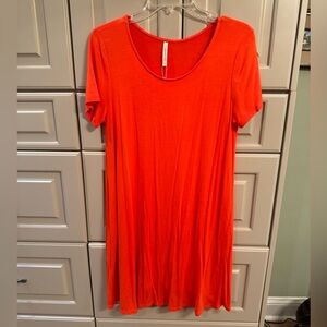 Peppermint short swing dress orange New With Tag NWT size Medium